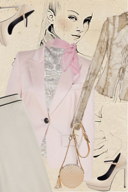 Pink jacket 2- Combinazione di moda