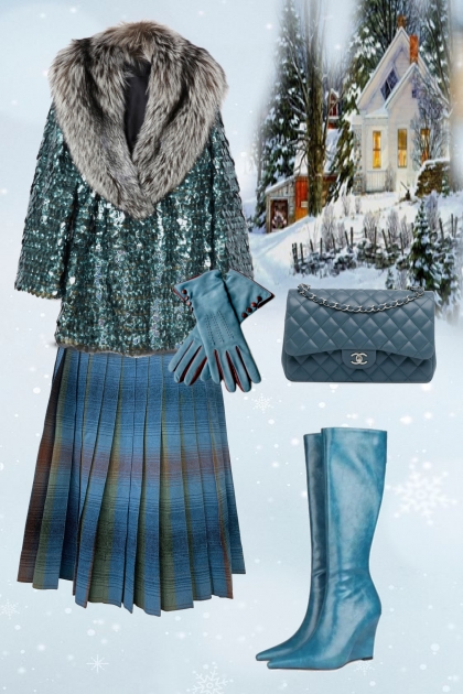 Elegant winter outfit- Combinaciónde moda