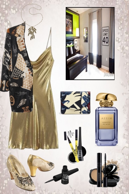 Golden dress 23- Fashion set