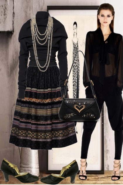 Ever-elegant black- Fashion set