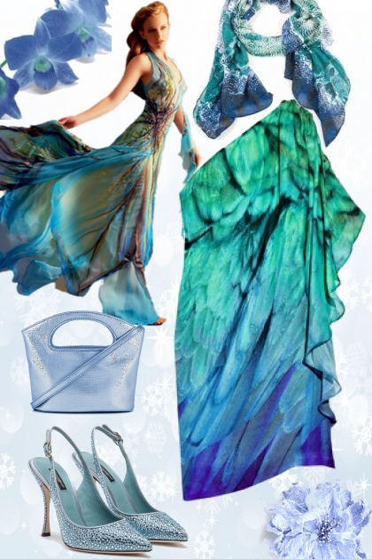 Greenish blue outfit 2- Fashion set