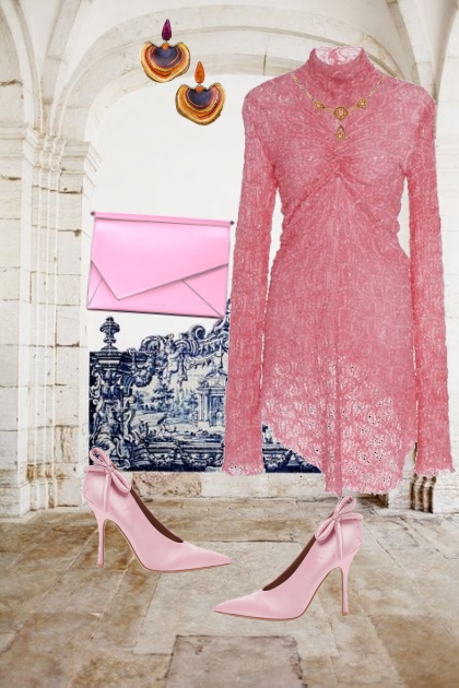 Pink lace- Fashion set