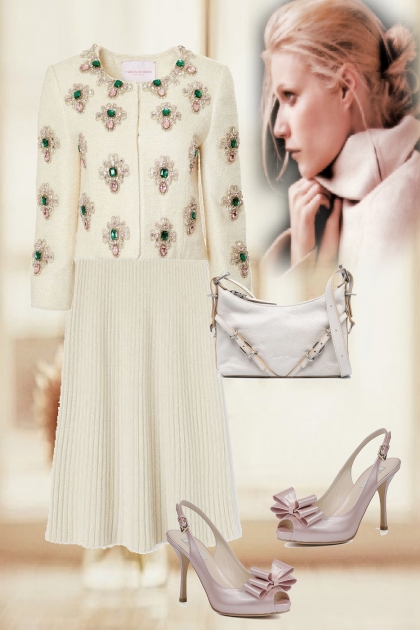 Outfit in white- Combinazione di moda