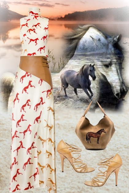 Horse pattern- Fashion set