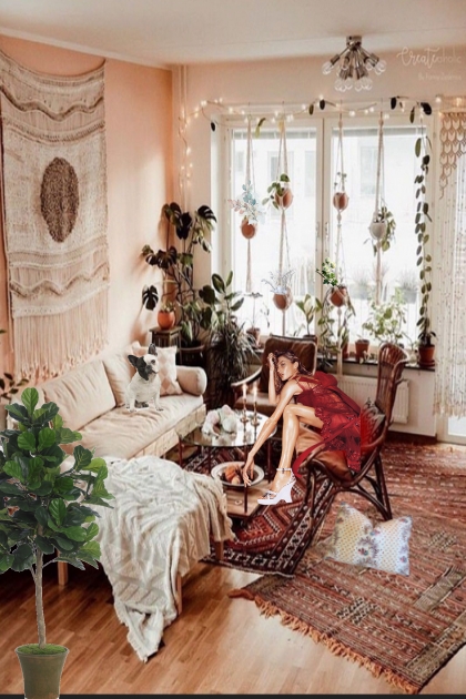 Houseplants for the living room- combinação de moda