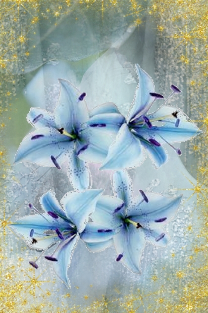 Blue lilies 2