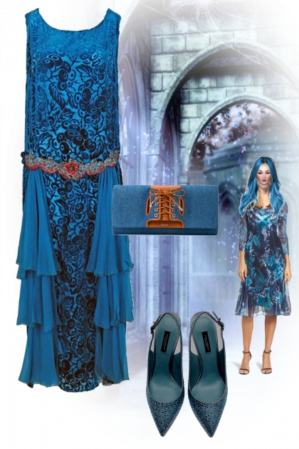 Dark turquoise 2- Combinazione di moda