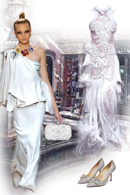 White dresses- Fashion set