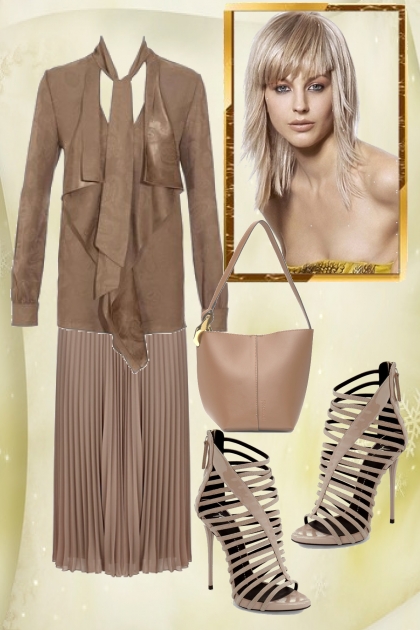 Brown silk 2- Fashion set