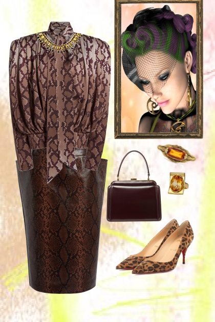 Outfit with an animal print- Combinazione di moda