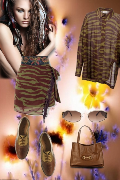 Shirt and skirt