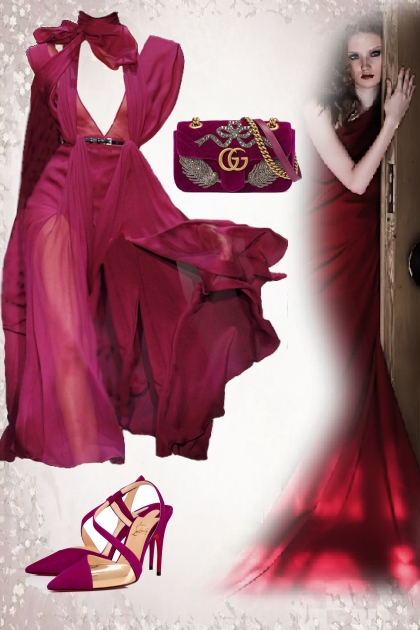 Dark pink outfit