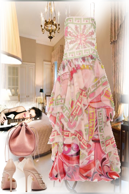 Summer dress in pink