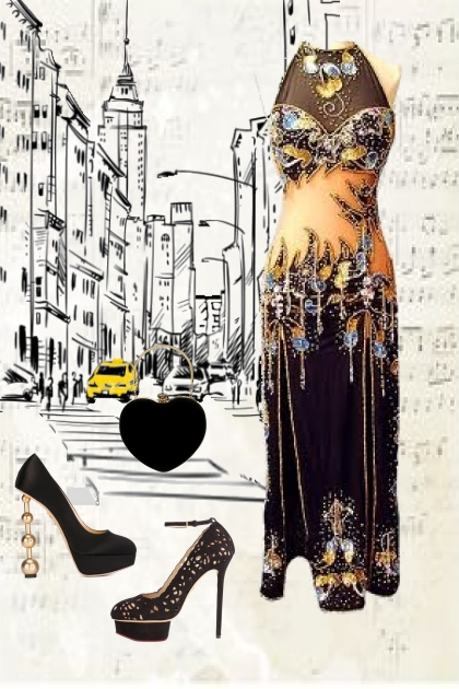 Exotic cocktail dress