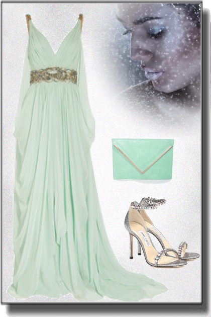 Cocktail dress in antique Greek style