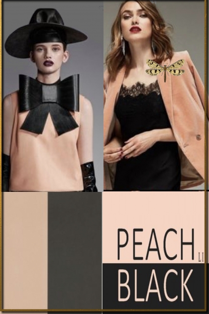 Peach and black 21