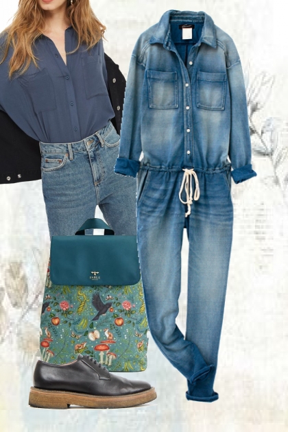 Denim overalls