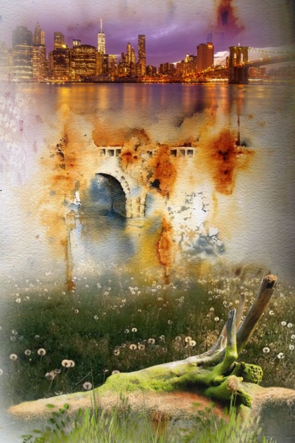 Behind the bridge