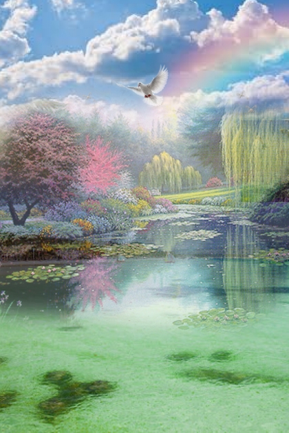  Pond with water lilies