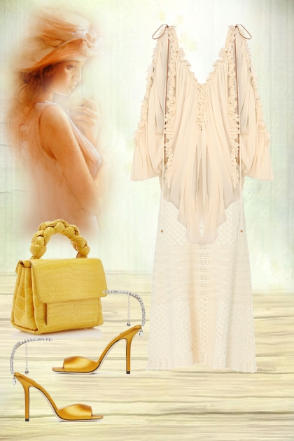 Creamy tunic