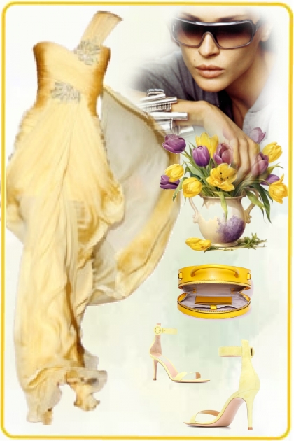 Glamorous yellow 2- Fashion set