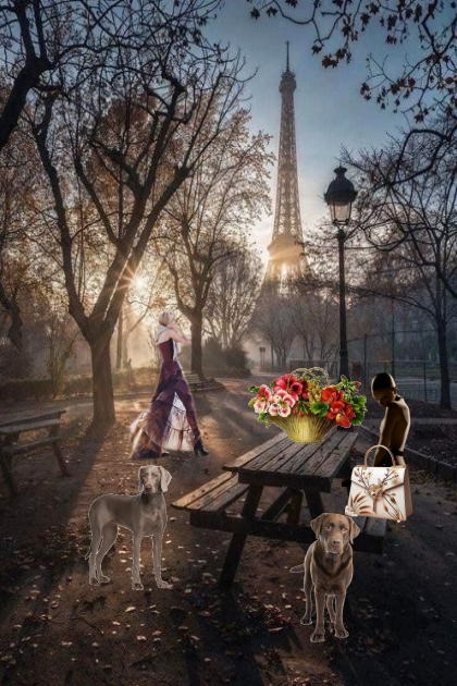 With a view of the Eiffel Tower