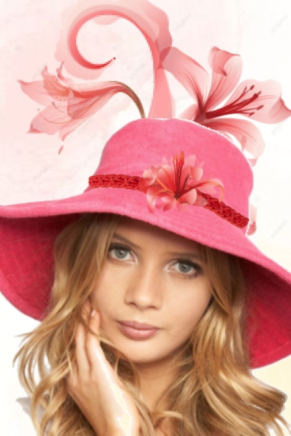 Pink flowers motif