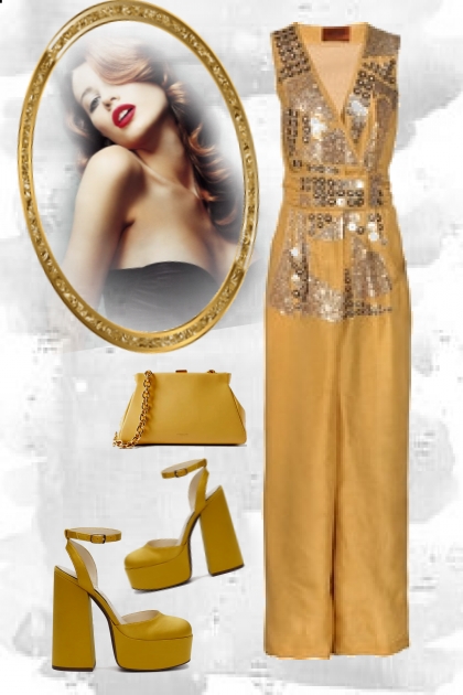Sequin overalls