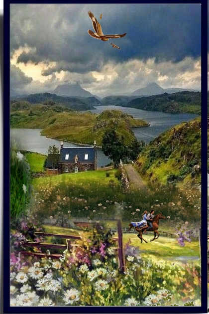 Cottage in the field