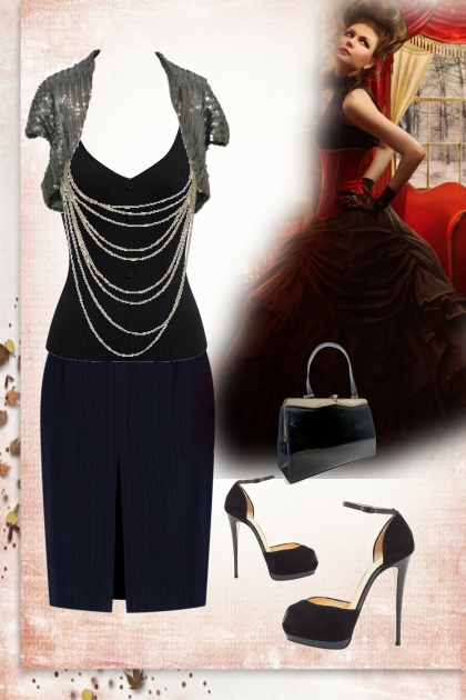 Outfit in classical black- Combinazione di moda