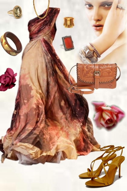 Terracotta cocktail dress 2