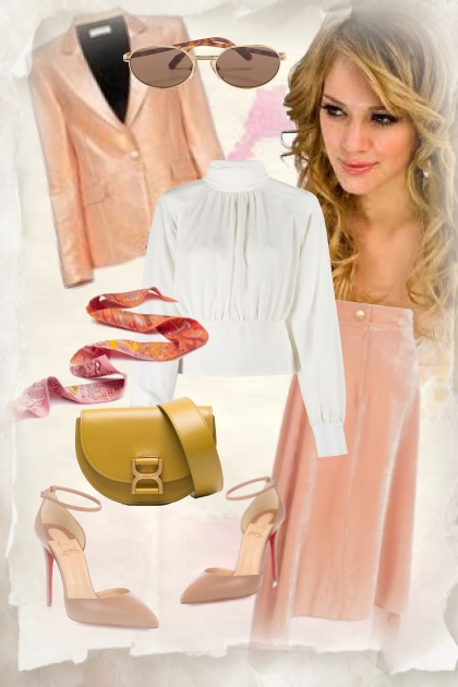 Outfit in peach colour 2