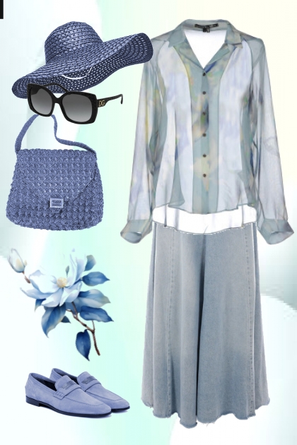 Modest greyish blue