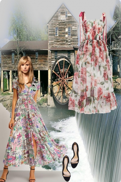Manycoloured summer dress