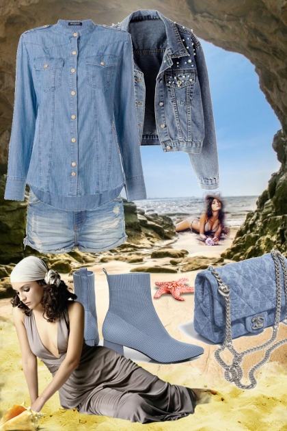 Casual denim outfit