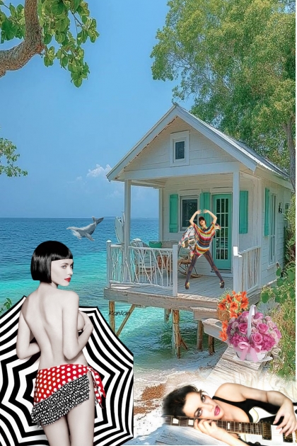 Bungalow on stilts