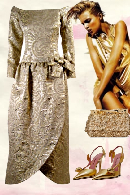 Outfit in gold 2- Fashion set