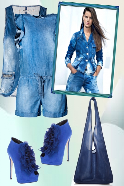Denim overalls 2