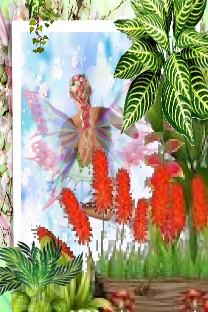Fairy with transparent wings