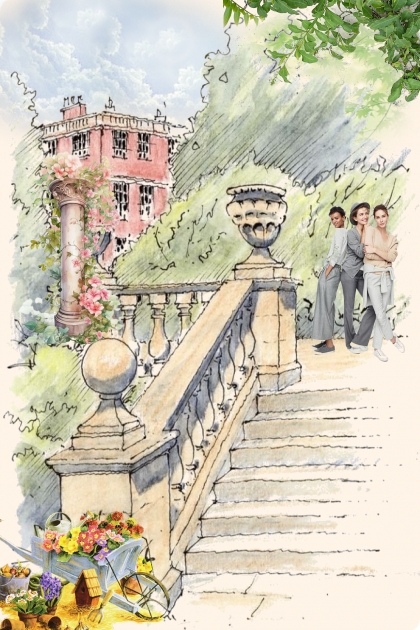 Garden stairs