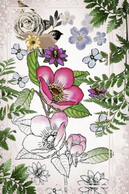 Floral collage