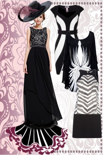 Black and white dresses