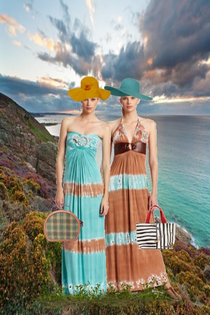 Terracotta and turquoise