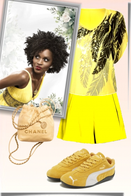 Yellow shorts