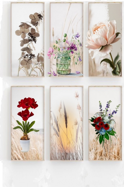 Panel with plants- Модное сочетание