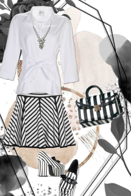 Stripey in black and white