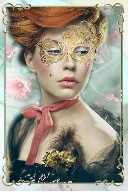 Gold mask 25