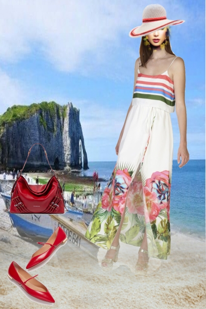 Summer beach dress 2- Modna kombinacija