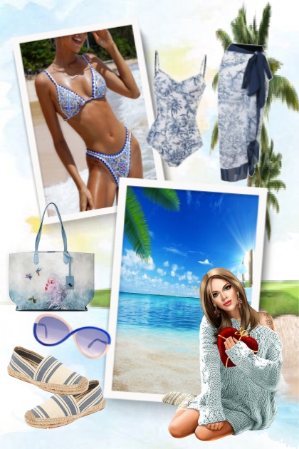 Summer beach scene
