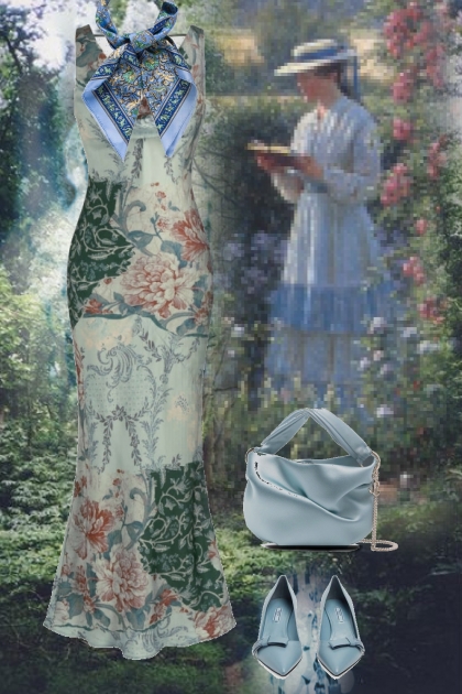 Long dress in blue